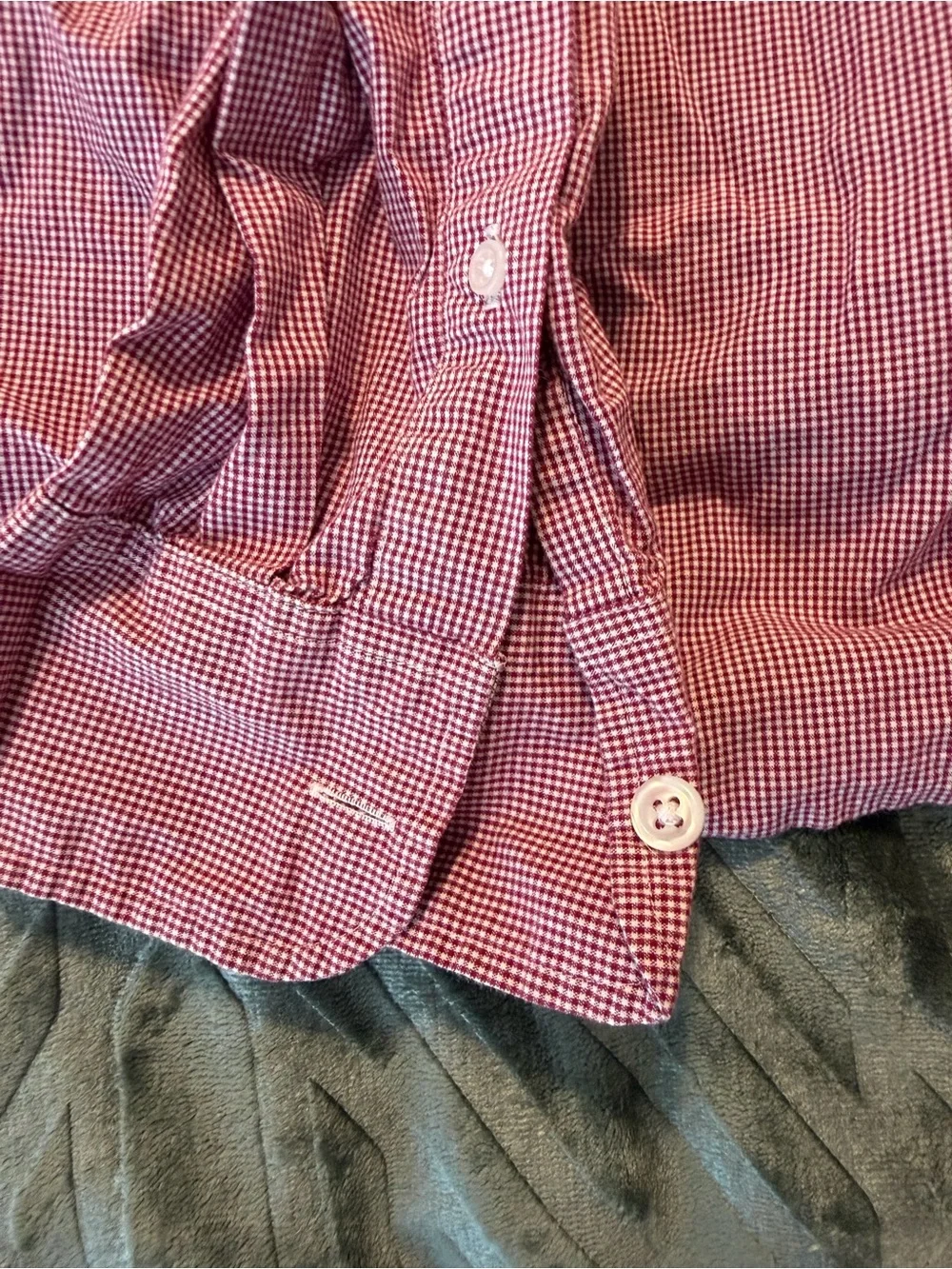 J. Crew Men’s Long-Sleeve Button-Down Shirt in Red Gingham
